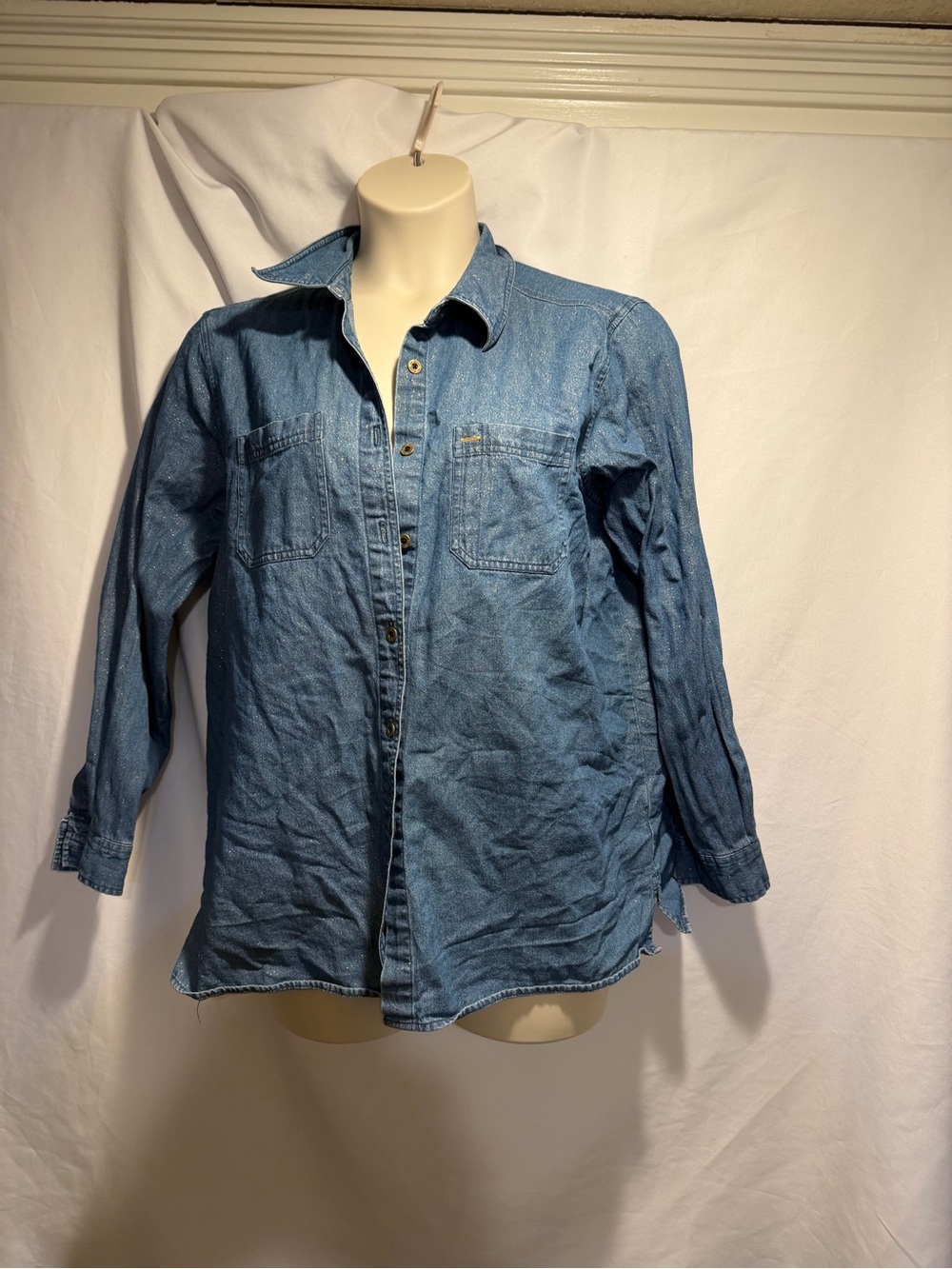 Gloria Vanderbilt Lightweight Blue Denim Jean Jacket